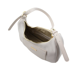 Sunflower Curved Shoulder Bag | Beige