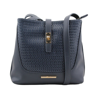 Dahlia Medium Bucket Bag | Navy
