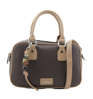 Peony Small Bowling Bag | Brown
