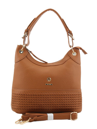 Iris Curved North South Shoulder Bag | Tan
