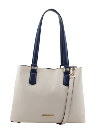 Poppy Double Handle Shoulder Bag | White