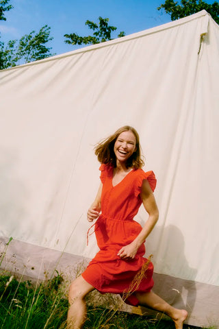 Lanie Dress | Flame Scarlet