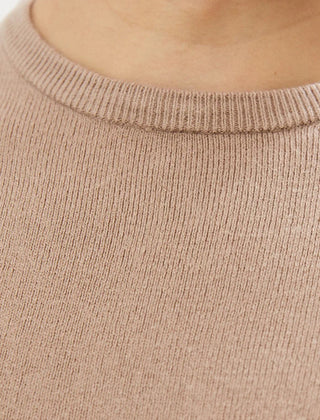 Badger Soft Crew Neck Taupe