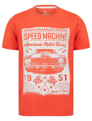 Speed Machine Tee Hot Coral
