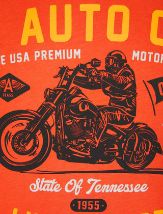 Auto City Tee Hot Coral