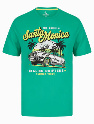 Malibu Drifters Tee Peacock Green