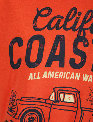 Ballycastle Tee Hot Coral
