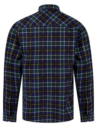 Oscarville Checked Cotton Shirt Pine Green