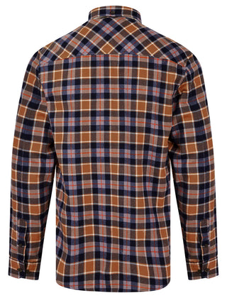 Oscarville Checked Cotton Shirt Sparrowhawk