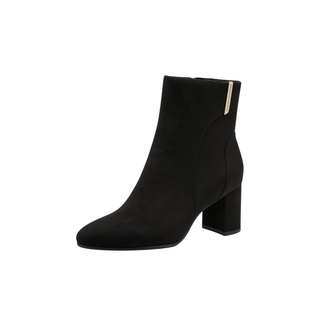 Round Toe  Ankle Boot | Black
