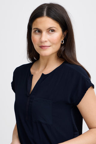 Frzawov Blouse | Black Iris