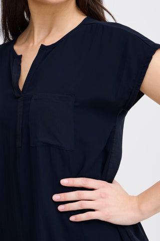 Frzawov Blouse | Black Iris