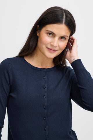 Basic Cardigan | Dark Peacoat