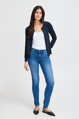 Basic Cardigan | Dark Peacoat