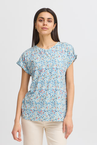 Seen Tee | Cashmere Blue Art