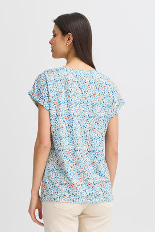 Seen Tee | Cashmere Blue Art