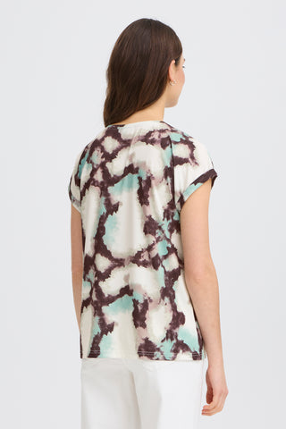 Seen Tee | Marble Creme Menthe