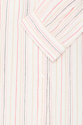 Nadi Long Sleeve Shirt | Teaberry Stripe
