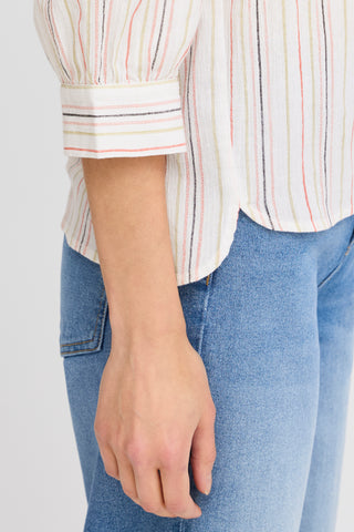 Nadi Long Sleeve Shirt | Teaberry Stripe