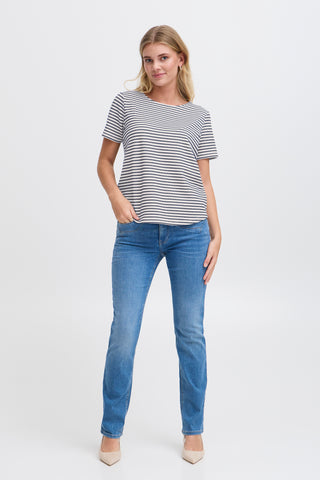 Josie Tee | Navy Blazer Stripe