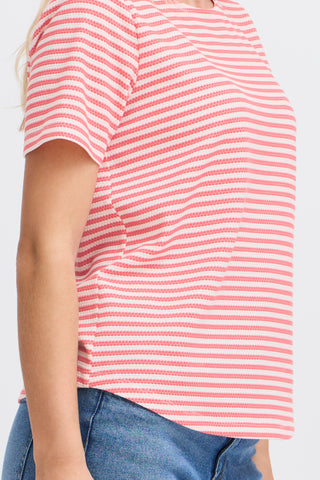 Josie Tee | Teaberry Stripe