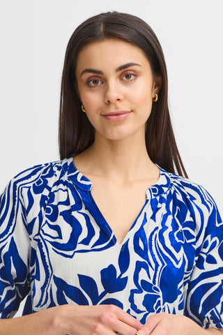 Cora Blouse | Blue Lolite Art