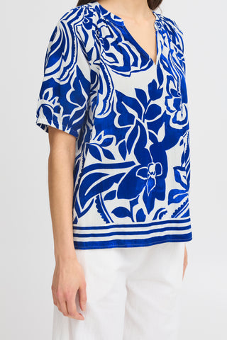 Cora Blouse | Blue Lolite Art