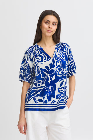 Cora Blouse | Blue Lolite Art