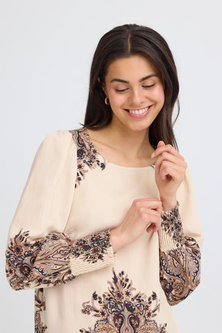 Adara Blouse | Pumice Stone