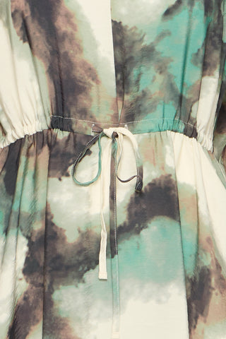 Ayla Dress | Marble Creme Menthe