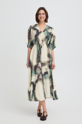 Ayla Dress | Marble Creme Menthe