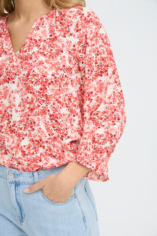 Merle Blouse | Floral Hibiscus