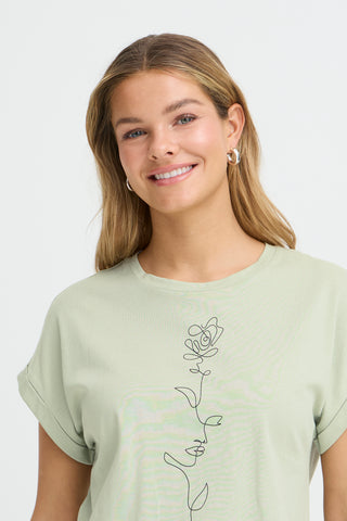 Gali Tee | Desert Sage Flowerline