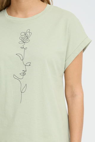 Gali Tee | Desert Sage Flowerline