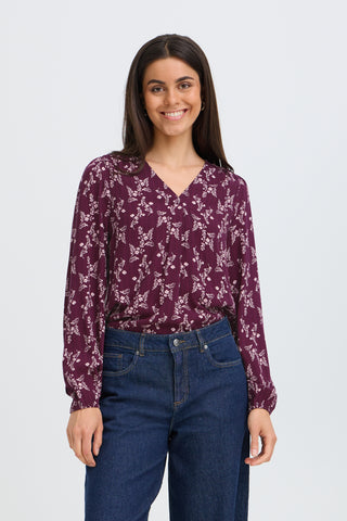Merle Blouse | Flower Drop Port Royale