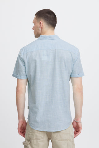 Blend Short Sleeve Shirt Aqua Sky