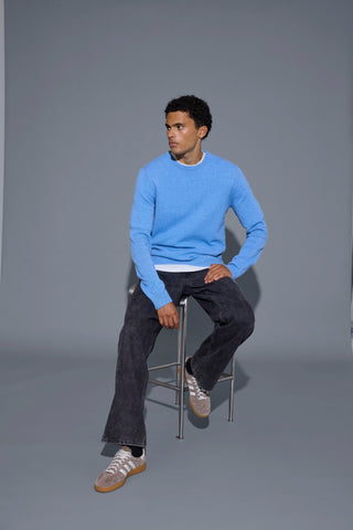 Branko Crew Knit | Delft Melange