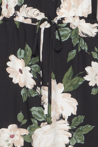 Mjoelle O Neck Dress  | Black Roses