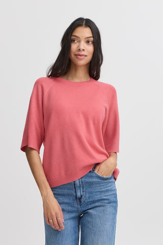Nonina Loose Short Sleeve Jumper | Desert Rose