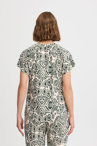 Mjoelle V Neck Top  | Ethnic Sea Spray