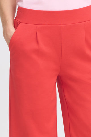 Rizette Wide Trousers | Poinsettia