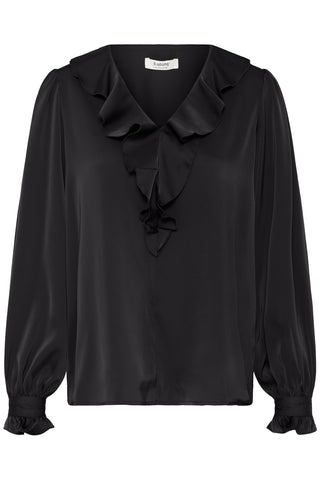Flair Frill Blouse | Meteorite