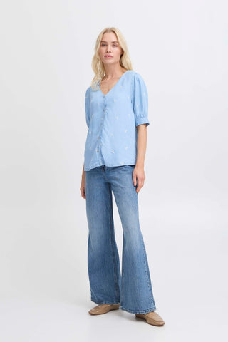 Kosmo V Shirt | Light Blue Denim