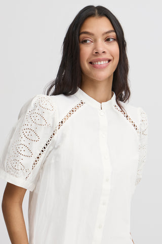 Frankie Short Sleeve Shirt | Marshmallow