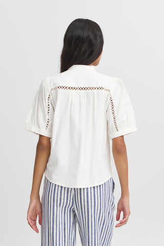 Frankie Short Sleeve Shirt | Marshmallow