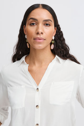 Hali Long Sleeve Shirt | Marshmallow