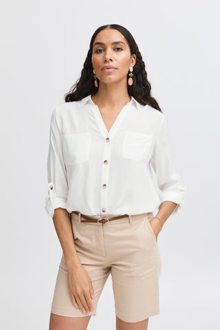 Hali Long Sleeve Shirt | Marshmallow