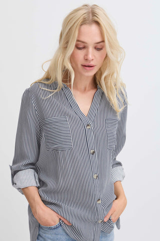Hali Long Sleeve Shirt | Medieval Blue