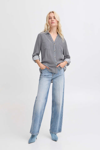 Hali Long Sleeve Shirt | Medieval Blue