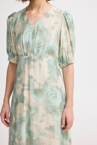 Ibine Short Sleeve Dress | Blue Haze Blur